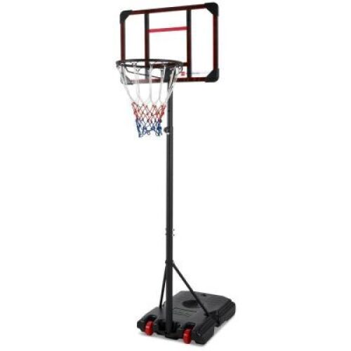 Kids Height-Adjustable Basketball Hoop, Portable Backboard System w/ Wheels&nbsp;