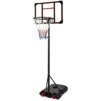 Kids Height-Adjustable Basketball Hoop, Portable Backboard System w/ Wheels&nbsp;