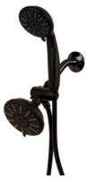 Glacier Bay 6-Spray 5" Dual Shower Head, Matte Black - Appears New&nbsp;