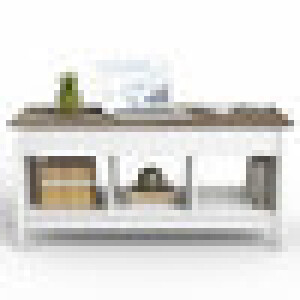 Lift Top Coffee Table With Hidden Storage Compartment- White HW65716WH