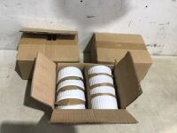 Lot of (3) Cases of (8) Threshold 7oz White Porcelain Ramekins