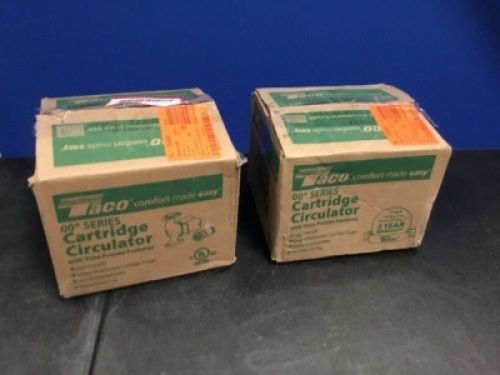 Lot of (2) Taco Comfort Solutions 1/25 HP Cast Iron Circulator Pumps - E-Comm Return, Appear New&nbsp;