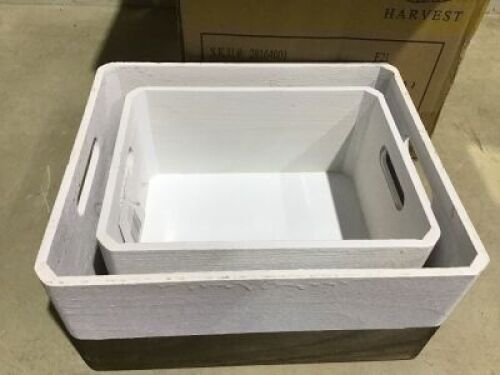 Case of (4) Wooden Crates&nbsp;