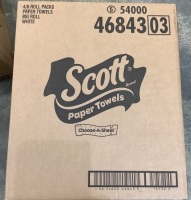Box of 4 - 6 Roll Pkgs Scott Paper Towels
