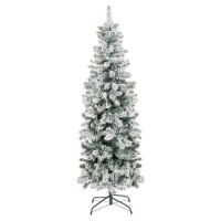 6'&nbsp;Snow Flocked Artificial Pencil Christmas Tree w/ Stand&nbsp;