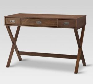 Threshold Campaign Wood Writing Desk with Drawers