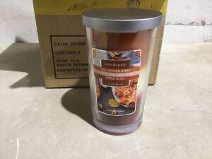 Case of (4) Perfect Harvest Scented Candle 17oz 