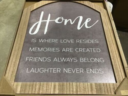 Case of (4) Home Wall Plaques&nbsp;
