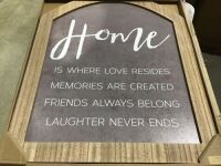 Case of (4) Home Wall Plaques&nbsp;