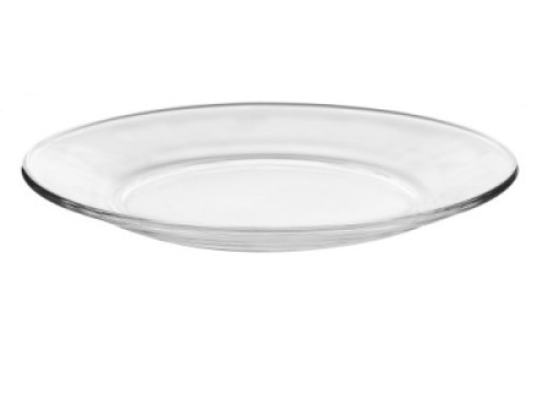 Libbey Moderno 12-Piece Clear Glass Salad or Dessert Plate Set - Appears New