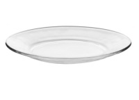Libbey Moderno 12-Piece Clear Glass Salad or Dessert Plate Set - Appears New