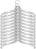 Set of (20) Clear Plastic Hangers