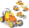 148-Piece 5-in-1 Educational STEM Building Toy Kit, Engineering Play Set w/ Race Car, Helicopter, Boat, Bulldozer, Truck, Carrying Bag