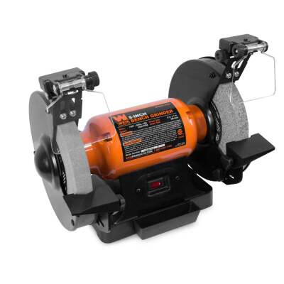 WEN BG4282 4.8-Amp 8-Inch Single Speed Bench Grinder with LED Work Lights