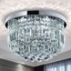 Saint Mossi Modern K9 Crystal Raindrop Chandelier Lighting Flush Mount LED 11" x 20" - Appears New&nbsp;