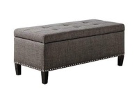 Shandra II Tufted Top Storage Bench