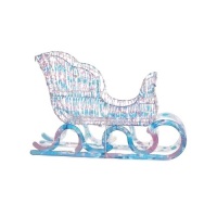 Noma 26" Iridescent Pre-Lit LED Winter Sleigh Lawn Decor - E-Comm Return, Appears New&nbsp;