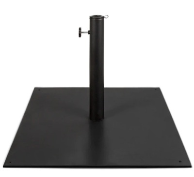 Steel Umbrella Base, Patio Stand w/ Tightening Knob & Anchor Holes - 38.5lb