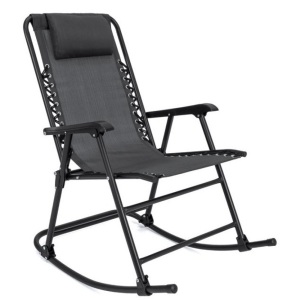 Foldable Zero Gravity Rocking Patio Lounge Chair