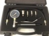 8pcs Petrol Engine Cylinder Compression Tester Kit Automotive Tool Gauge, Appears New