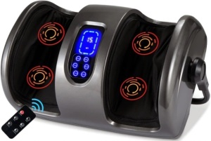 Reflexology Shiatsu Foot Massager w/ High-Intensity Rollers, Remote Control