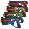 Set of 4 Infrared Laser Tag Guns for Kids & Adults w/ 4 Settings