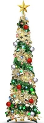 5 Ft Tinsel Pop up Christmas Tree