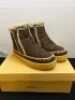 Laidback London&nbsp;Setsu Crochet Crepe&nbsp;Fur Lined Winter Boots for Women, 6.5