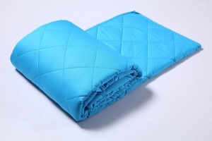 Finslep 12lb Weighted Blanket, Sky Blue, 48" x 72" - Appears New