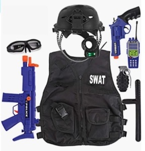 Liberty Imports Kids S.W.A.T. Police Officer Costume