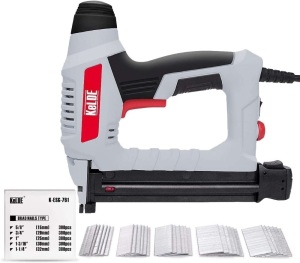 Electric Nail Gun Kit, 120V, Includes 1500pc Brad Nails, 15/20/25/30/32mm