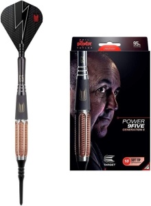 Set of (3) Target Darts, Power 9Five Gen 5, Soft Tip Darts, 20 Grams