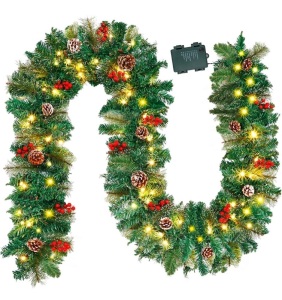 9FT Prelit Christmas Garland