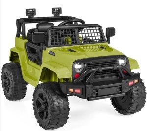 12V Kids Ride-On Truck Car w/ Parent Remote Control, Spring Suspension