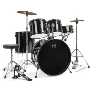 5-Piece Full Size Drum Set For Adults
