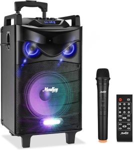 Moukey Karaoke Machine, Big Subwoofer PA System, Powerful Sound