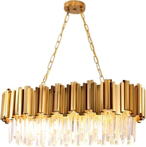 8 Light Modern Chandeliers Crystal Chandelier Pendant Lights Fixture for Dining Room, Bathroom, Bedroom, Living Room, Pool Table Light E12 Bulb Required