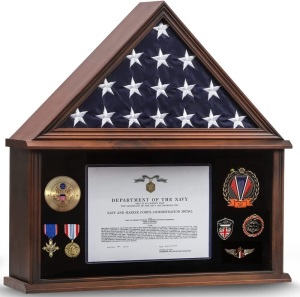 Zmiky Large Burial Flag Display Case