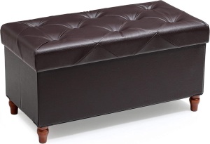 Nicehill 30 Inches Folding Storage Ottoman Bench