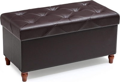 Nicehill 30 Inches Folding Storage Ottoman Bench