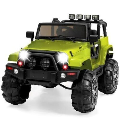 12V Kids Ride-On Truck Car Toy w/ 3 Speeds, LED, Remote, Bluetooth&nbsp;