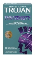 Box of 12 - 4pks&nbsp;TROJAN Thintensity Condoms