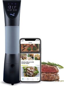 Nise Wave Sous Vide, 1200W Waterproof Immersion Circulator, with Wifi and Touch Control