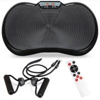 Vibration Plate Exercise Machine Full Body Fitness Platform w/ Bands