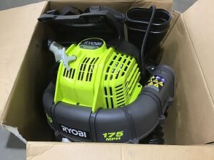 RYOBI 175 MPH 760 CFM 38cc Gas Backpack Leaf Blower - Has Compression, Not Tested Further 