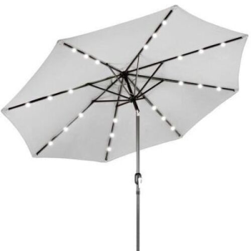 Solar LED Lighted Patio Umbrella w/ Tilt Adjustment, UV-Resistance - 10ft&nbsp;