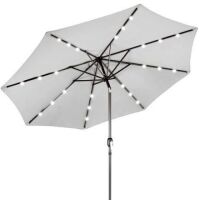 Solar LED Lighted Patio Umbrella w/ Tilt Adjustment, UV-Resistance - 10ft&nbsp;