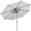 Solar LED Lighted Patio Umbrella w/ Tilt Adjustment, UV-Resistance - 10ft&nbsp;