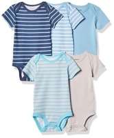 Case of (24)&nbsp;Hanes Ultimate Baby Flexy 5 Pack Short Sleeve Bodysuits, 12-18M&nbsp;&nbsp;