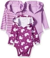 Case of (30)&nbsp;Hanes Ultimate Baby Flexy 3 Pack Hoodie Bodysuits, 6-12M&nbsp;